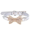 thumbnail image 1 of Collier pour Animal avec Nœud en Cristal - Collier Ras-du-Cou Bling pour Chien et Chat en Cuir Pu, Collier Mode Ajustable pour Petits et Moyens Animaux, Accessoire de Fête, 1 of 1