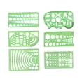 thumbnail image 2 of Seitruly Juego de plantillas de 6 uds., escalas transparentes universales de plástico, plantilla de medición de dibujo de arquitectura, accesorio de Kits de experimentos de química Tipo 1, 2 of 6