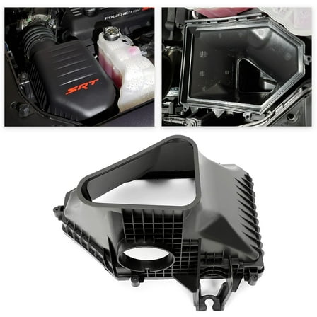 Air Intake Box Compatible with 2015-2018 Dodge Challenger SRT Hellcat 2015-2021 Dodge Charger SRT Hellcat Conversion Air Intake Cleaner Box Plastic