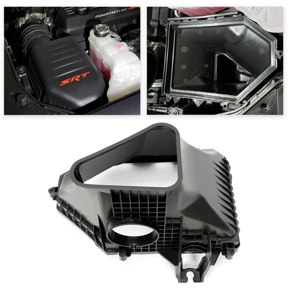 Air Intake Box Compatible with 2015-2018 Dodge Challenger SRT Hellcat 2015-2021 Dodge Charger SRT Hellcat Conversion Air Intake Cleaner Box Plastic