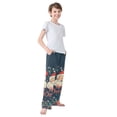 thumbnail image 3 of FORMRS Boys Pajama Pants with Pockets Size 13-14Y Kids Lounge Sleep Bottoms, Blue Christmas Santa, 3 of 8