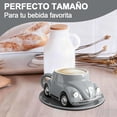 thumbnail image 4 of Beetle Shaped Coffee Mug, Handcrafted Imaginative Taza Escarabajo, Tazas para Cafe con forma de Beetle Shaped, Unique Car-Shaped Tea Cup para entusiastas de los coches (Gris), 4 of 4