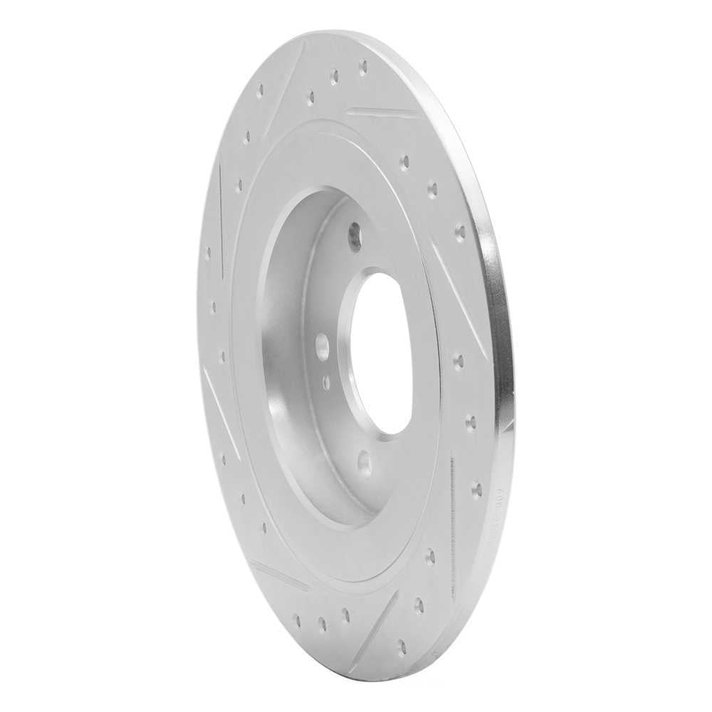 Dynamic Friction Company 631-21036R DFC Brake Rotor - Drilled And Slotted - Silver
