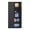 Black, variant on High Storage Cabinet with 2 Doors and 4 Partitions to Separate 5 Storage Spaces, Home/ Office