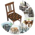 thumbnail image 7 of Fuzoiu Festive Squirrels Dark Forest Print Square Cushion Cover,Couch Cushion Covers, Stretch Seat Slipcover for Dining Chairs, Banquets, and Home Decor-Six Piece, 7 of 7
