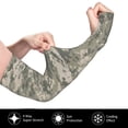 thumbnail image 3 of Women Men Sun Protection Garden Sleeves Army Digital Camouflage Cooling Protective Arm Sleeves With Thumb Hole, 3 of 6