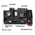 thumbnail image 3 of CROSSDESIGN Headlight Assembly With bulbs & LED running lights strip Fit for 1994-1999 GMC C1500 K1500 Yukon, 3 of 10