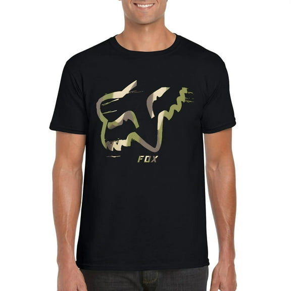 Fox Camo Motocross Race Inspired Dirt Bike Rider Graphic Unisex T-Shirt