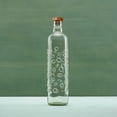 thumbnail image 2 of Bubbles Glass Water Bottle With Wooden Stopper-750 Ml, 2 of 5