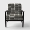 thumbnail image 3 of Designart "Minimalist Graphics IV" Upholstered Transitional Accent Chair - Arm Chair, 3 of 5