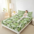 thumbnail image 4 of Manfei Cute Frog Twin Sheet Sets,Rustic Wild Animal Twin Fitted Sheet,Cartoon Frog Flat Sheet For Kids,Luxury Bedroom Decor,3-Piece, 4 of 7