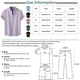 thumbnail image 3 of Men's Spring Summer Casual Linen Solid Color Short Sleeve Shirt Loose Turn-down Collar ShirtM, 3 of 4