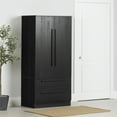 thumbnail image 1 of Armoire de rangement 2 portes, fini Chêne noir, collection Haven de Meubles South Shore, 1 of 13