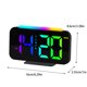 thumbnail image 3 of Reloj de pared digital RGB, TEMP, fecha, semana, regulación automática, función de repetición, reloj de mesa, luz nocturna RGB, alarmas de 12/24 h, reloj LED, reloj electrónico., 3 of 7
