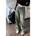 thumbnail image 4 of Pantalones vaqueros de estilo Y2K para mujer, Jeans sueltos de nicho, Retro, High Street, Pantalones rectos de cintura alta, pantalones de pierna ancha, 4 of 4