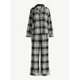 thumbnail image 5 of Joyspun Women's Long Sleeve Flannel Sleep Top and Pants Pajama Set, 2-Piece, Sizes XS-3X, 5 of 5