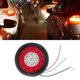 thumbnail image 4 of Luz 12-24V 16LED Luz Trasera Redonda Color De Luz Blanca Roja Señal De Giro Brillante Para Camiones De Remolque RV, 4 of 8