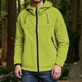 thumbnail image 2 of JTieacloth Men's Jacket Men's Casual Jacket Windproof Outdoor Hiking Coat Loose Fit Hooded Pocket Lightweight All Season Travel Sports Jacket Green, 2 of 6