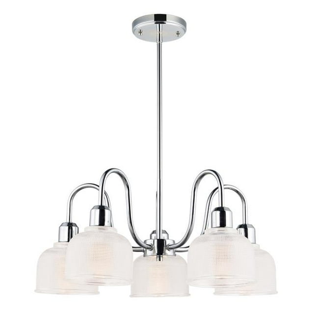 Maxim 11327CLPC Lustre Creux 5 Lumières Plafonnier&44; Chrome Poli