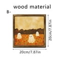 thumbnail image 3 of huayou Flower Field Ghost Framed Wall Picture, 7.87x7.87 inch, Halloween Art Decor Print, Ornament for Mantel, Entryway, Autumn Seasonal Layout, 3 of 7