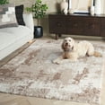 thumbnail image 3 of SAFAVIEH Penelope Beth Abstract Shag Area Rug, Beige/Ivory Taupe, 9' x 12', 3 of 8