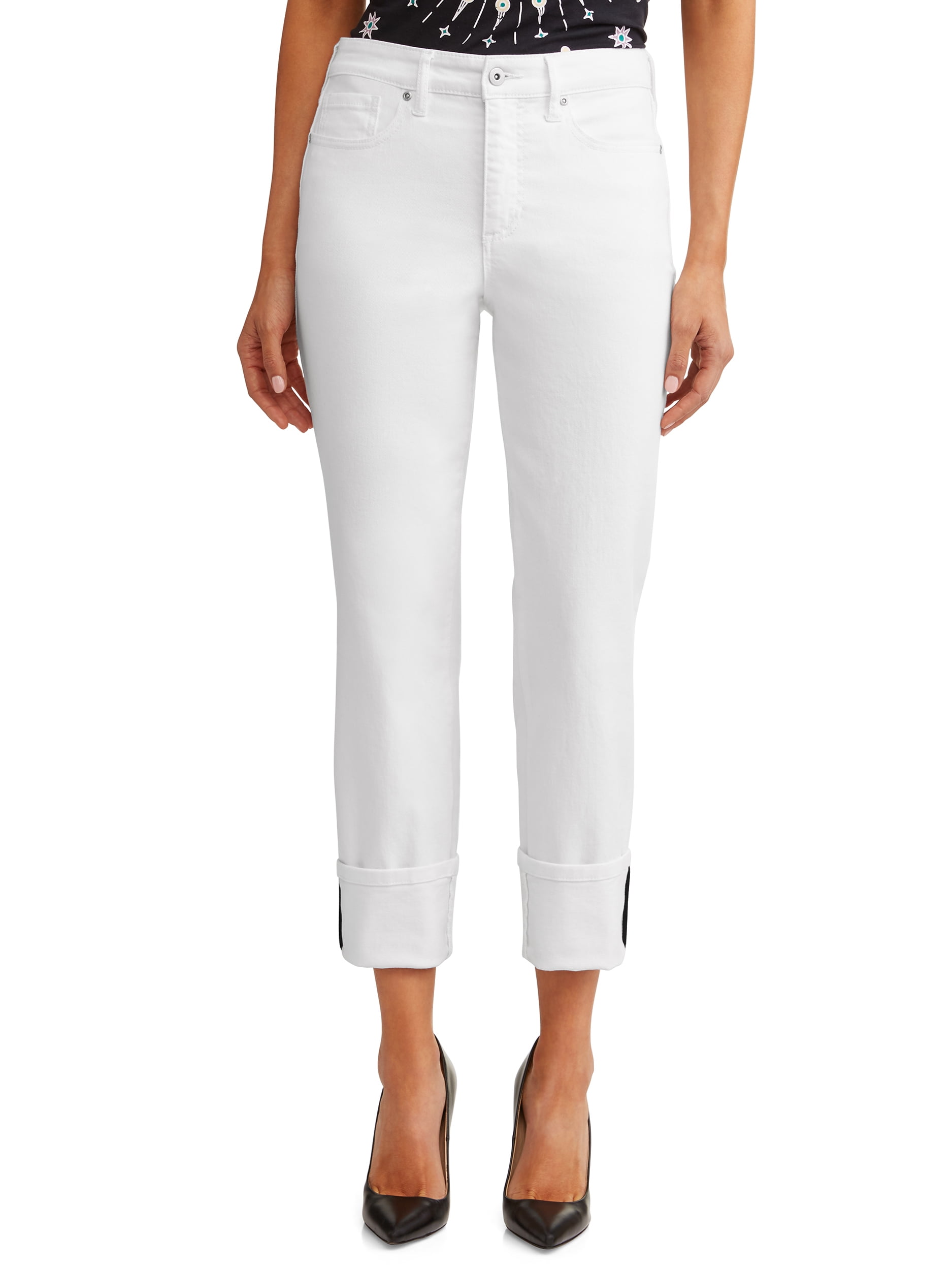 womens white jeans straight leg