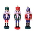 thumbnail image 4 of 3Pcs Small Wooden Nutcracker Soldier Tree Figure Puppet Toy Christmas Nutcracker Ornament for Party Gifts, 4 of 7