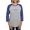 Heather/Blue, variant on CafePress - Phi Sigma Pi Shield Color Wordmark Long Sleeve T Shirt - Womens Baseball Tee