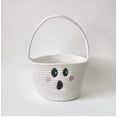 thumbnail image 1 of Feltree Halloween Candy Rope Basket for Kids - Cute Pumpkin Design Treat Bucket with Handle, Durable and Reusable for Trick or Treating, Storage Organizer Gift Basket, 1 of 6