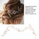 thumbnail image 4 of Pieza Para El Cabello Nupcial, Pieza Para El Cabello De Boda, Cómoda, Sencilla Y Segura, Con Diamantes De Imitación Dorados Duraderos Para Niñas Para Vacaciones, 4 of 7