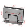 thumbnail image 6 of Symkmb Shower Glass Door Hinges 90 Degree Bathroom Gate Clamp Shower Room Accessories for 8-12 mm Glass Door stainless steel Silver, 6 of 6