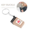thumbnail image 4 of Classification Trash Bin Keychain Creative Key Ring Stylish Key Hanging Decoration Key Holder Small Gift for Men Women (Grey), 4 of 7