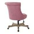 thumbnail image 4 of Hannah Tufted Office Chair in Orchid Purple Fabric with Gray Wood Base, 4 of 6