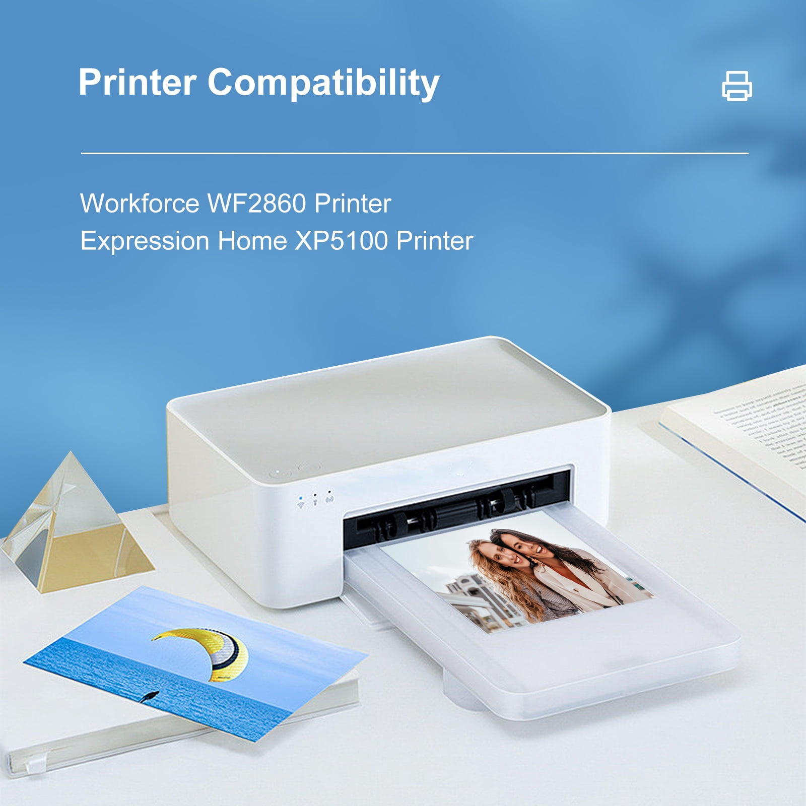 202 XL Ink Cartridge Compatible for Epson 202 202XL T202 Ink Cartridgefor Workforce WF-2860 Expression Home XP-5100 All-in-one Printer (4 Pack)