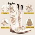 thumbnail image 3 of Cowboy Boots for Women- Pointed Toe Women's Mid Calf Cowboy Boots with Classic Embroidery- Ideal for Worker & Country Concert, 3 of 4