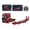 Red, variant on 1/18 Scale RC 6x4 Tractor Truck 770S Heavy-Duty Semi Truck with Flatbed Trailer, 2.4GHz RC Hauler Model with Horn, and LED-Ready Lighting (Silver/Upgraded Version)