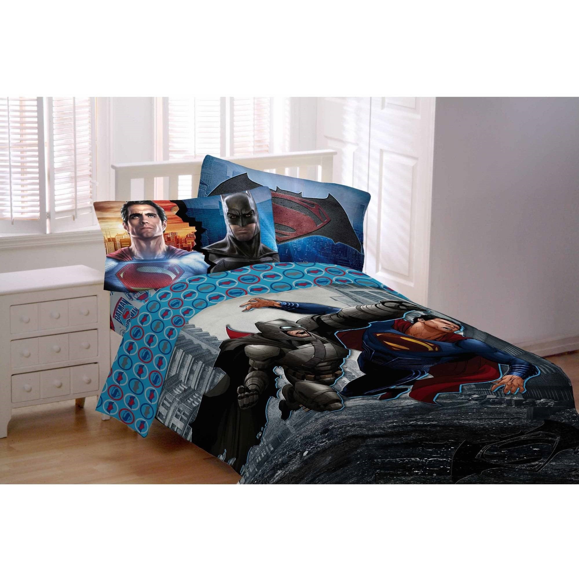 Warner Brothers Batman Vs Superman Worlds Finest Bed In A Bag Bedding Set