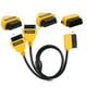 thumbnail image 3 of Cable divisor OBD II 2 Y de 585 CM Cable de Ehuebsd extensión de adaptador hembra de 16 Pines 90 en ángulo macho a doble recto 16 pines, 3 of 5
