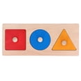 thumbnail image 1 of Tablero de madera con formas geométricas para combinar colores, juguetes educativos para niños, formas geométricas, 1 of 15