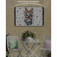 thumbnail image 3 of Navy Blue Butterfly 4th of July Outdoor TV Cover 52 to 55 Inch Waterproof, Independence Day Star Grey Plaid 600D Oxford TV Covers with Zipper, Outside Flat TV Screen Protector 52"Wx19"Hx4.5"D, 3 of 7
