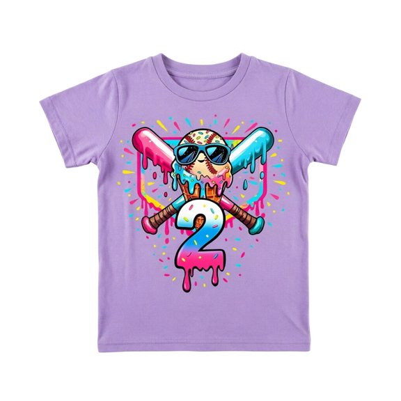 Bainana Boys Short Sleeve T Shirts Baseball Print Casual Tops Big Kids Summer Tees