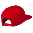 thumbnail image 4 of Dollar Sign Logo Embroidered Flat Bill Cap - Red OSFM, 4 of 5