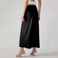 thumbnail image 4 of Sngxgn Women High Elastic Waist Pleated Skirt Mini Swing A-line Skirts(Black,L), 4 of 6