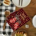 thumbnail image 4 of Christmas Kitchen Towels and Dishcloths Absorbent Merry Christmas Hand Dish Tea Towels Plaid Decoration for Xmas Home Gift Supplies (B), 4 of 6