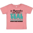 thumbnail image 3 of Inktastic In September We Wear Teal Ovarian Cancer Awareness Boys or Girls Baby T-Shirt, 3 of 5