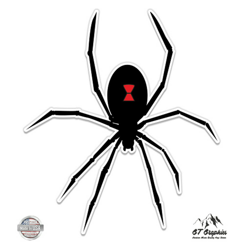 Black Widow Spider Graphic 3 Vinyl Sticker For Car Laptop I Pad