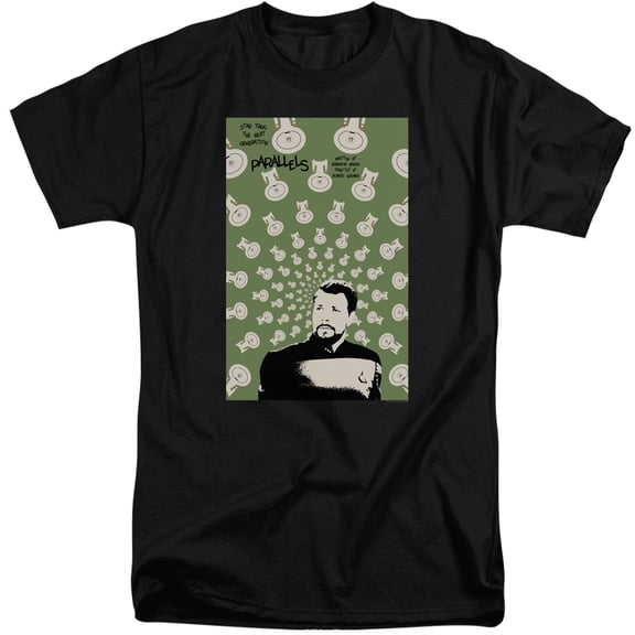 Star Trek Tng Season 7 Episode 11 Adult Tall T-Shirt 18/1 T-Shirt Black