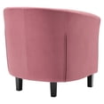 thumbnail image 3 of Modway Prospect Performance Velvet Armchair, Dusty Rose, 3 of 7