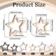 thumbnail image 2 of 6Pcs 6 Styles Alloy Spring Gate Rings Star Mixed Color 31~39x32.5~41x4mm 1pc/style, 2 of 9