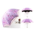 thumbnail image 7 of Double Layer Embroidered Lace Umbrella Three Folding Anti-uv Windproof, 7 of 7